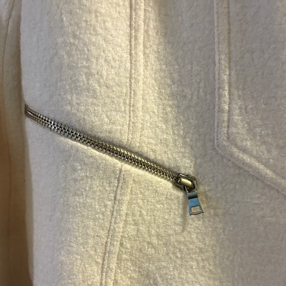 Ann Taylor Cream Teddy Jacket - Picture 5 of 8